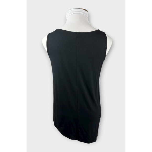 Eileen Fisher Asymmetrical Viscose Jersey Crew Neck Sleeveless Tank Top Size XL - Picture 7 of 11
